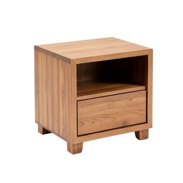 Shreffler Solid Wood End Table With Storage