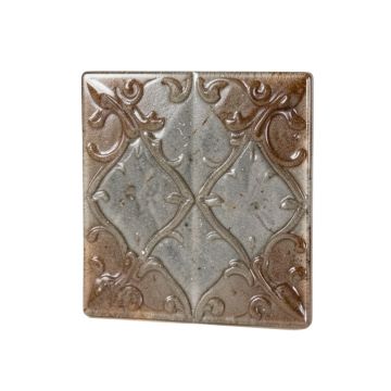 6 '' X 6 '' Glass Decorative Accent Tile In Gray/Brown