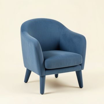 Brook Bluff Upholstered Armchair - Blue (synthetic illustration; no displayed measurements)