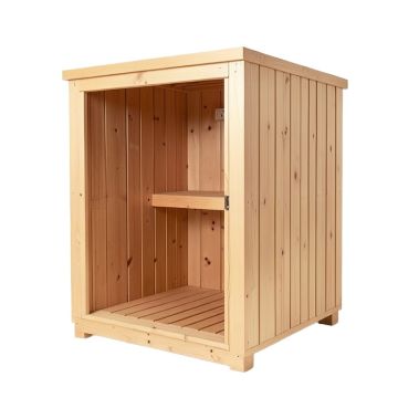 Logan Single Person Indoor Traditional Steam Sauna In Cedar