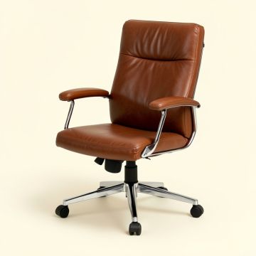 Dandor Genuine Leather Conference Chair (synthetic illustration; no displayed measurements)