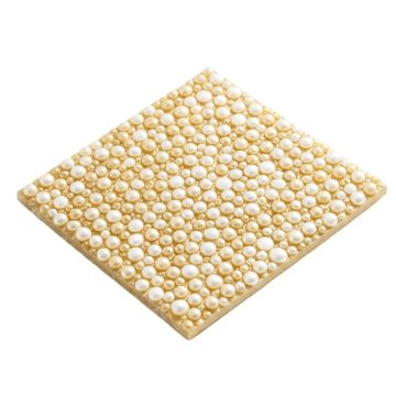 Lokahi Brume Random Sized Glass Pearl Shell Mosaic Tile In Gold