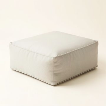 Spectrum Solid Cotton Pouf Ottoman (synthetic illustration; no displayed measurements)