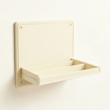 Summit Bend Empty Wall-Mounted Tool Organizer Panel - Ivory (synthetic illustration; no displayed measurements)
