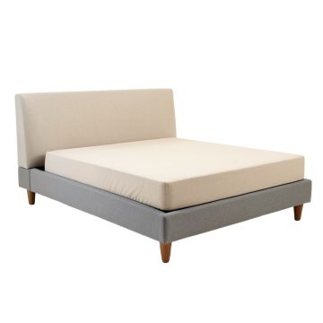Britten Mid-Century Modern Upholstered Platform Bed