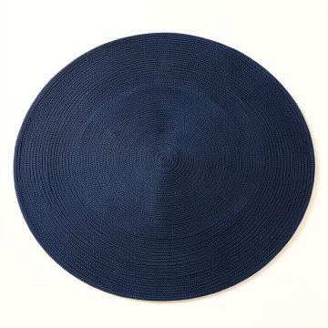 Summit Bluff Round Area Rug - Navy (synthetic illustration; no displayed measurements)