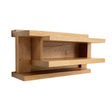 3 Piece Pine Solid Wood Floating Shelf