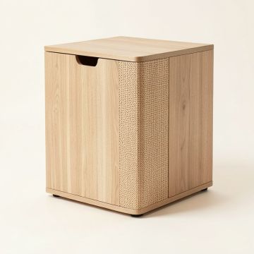 Contemporary Cabinet Laundry Hamper (synthetic illustration; no displayed measurements)