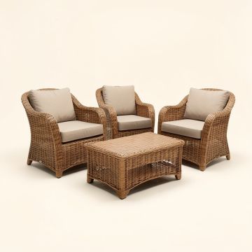 Guthrie 3 Pieces Patio Set Outdoor Wicker Patio Furniture Sets Modern Set (synthetic illustration; no displayed measurements)