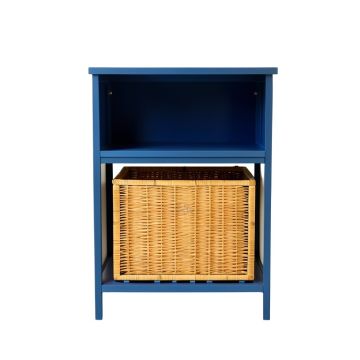 Harbor Bridge Freestanding Pull-Out Hamper Cabinet - Blue