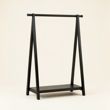 Ridge Bend Empty Garment Rack - Black (synthetic illustration; no displayed measurements)