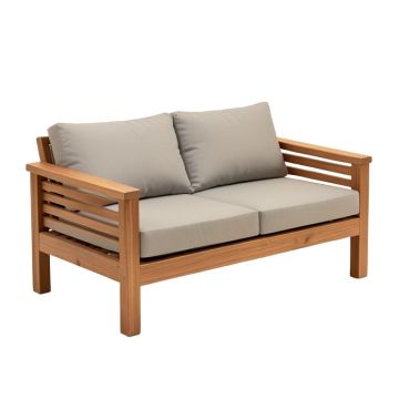 Hamilton Teak Patio Sofa With Cushions