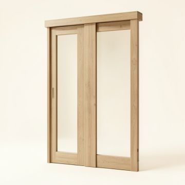 Baldarassario Glass Sliding Closet Doors With Installation Hardware Kit (synthetic illustration; no displayed measurements)