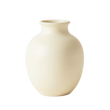 Dawn Bend Empty Decorative Vase - Ivory