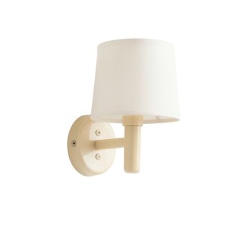 Bay Dell Wall Sconce Mounted On A Plain Wall - Ivory