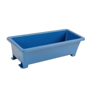 Laurel Arc Empty Railing Planter With Integral Brackets - Blue