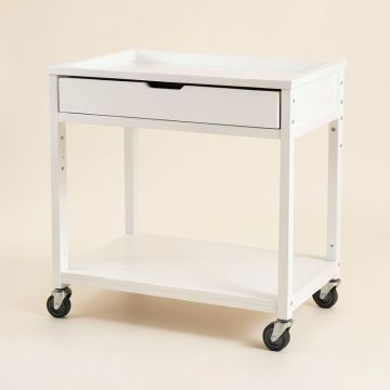 Olive Arc Empty Rolling Workshop Cart (synthetic illustration; no displayed measurements)