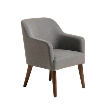 Upholstered Parsons Chair In , Gray