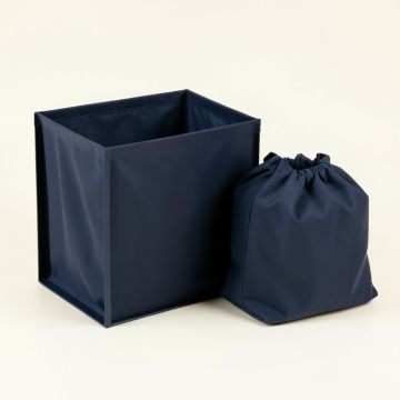 Aspen Bend Laundry Sorting Station With Plain Removable Bags - Navy (synthetic illustration; no displayed measurements)