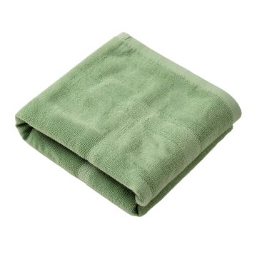 Moss Crest Bath Towel - Green