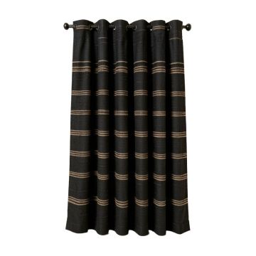 Grahm Striped Blackout Thermal Grommet Single Curtain Panel