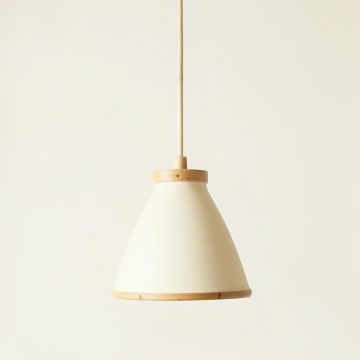 Sage Bridge Pendant Light Suspended From One Plain Cable - Cream (synthetic illustration; no displayed measurements)