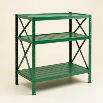 River Crest Empty Seed-Starting Shelving Unit Without Lights - Green (synthetic illustration; no displayed measurements)