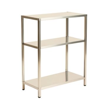 Njall 72.5 '' H X 48.5 '' W Stainless Steel Etagere Bookcase