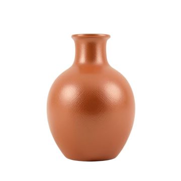 Spruce Bend Empty Decorative Vase - Terracotta