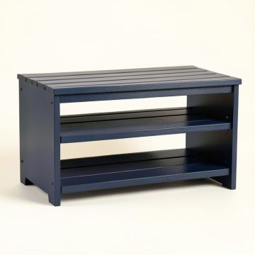Pine Crossing Shoe Storage Bench - Navy (synthetic illustration; no displayed measurements)