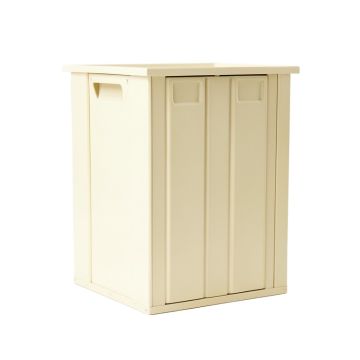 Reed Bluff Closed Outdoor Storage Box - Cream