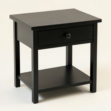 Rowan Arc Nightstand - Black (synthetic illustration; no displayed measurements)