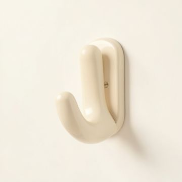 Sage Crest Wall-Mounted Robe Hook - Ivory (synthetic illustration; no displayed measurements)