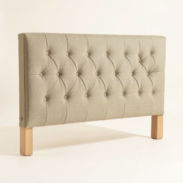Hillenbrand Tufted Linen Upholstered Wingback Headboard (synthetic illustration; no displayed measurements)