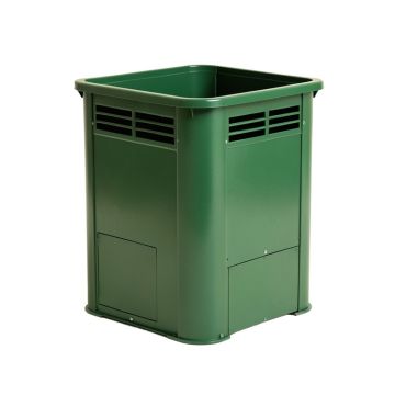 Hill Bend Closed Garden Compost Bin - Green