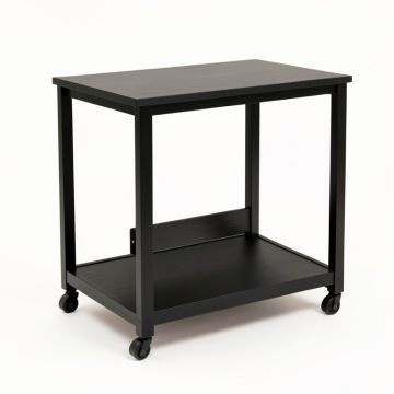 Pine Branch Empty Rolling Workshop Cart - Black (synthetic illustration; no displayed measurements)