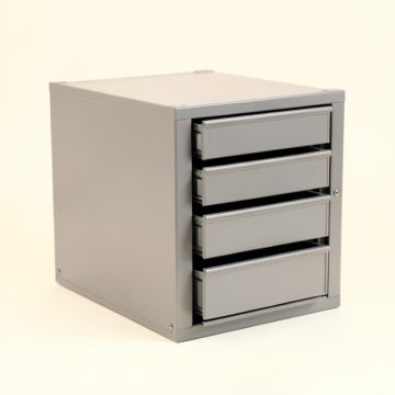 Laurel Edge Small-Parts Storage Drawer Cabinet - Gray (synthetic illustration; no displayed measurements)