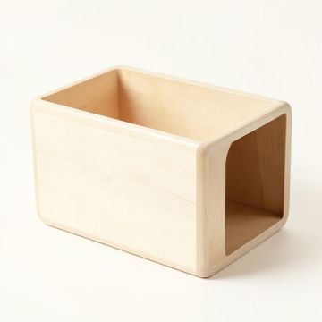 Juniper Bend Empty Furniture-Style Litter Enclosure - Ivory (synthetic illustration; no displayed measurements)