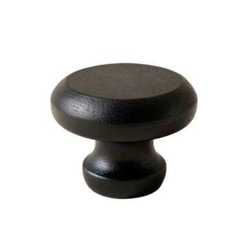 Oak Bend Cabinet Knob Without Packaging - Black