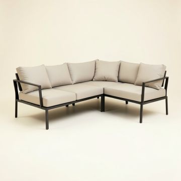 Joal 86.2 '' Wide Outdoor Patio Sectional With Cushion (synthetic illustration; no displayed measurements)