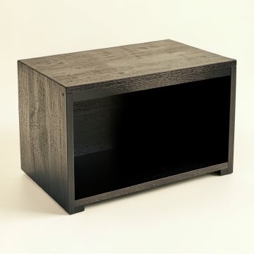Cliff Edge Shoe Storage Bench - Black (synthetic illustration; no displayed measurements)