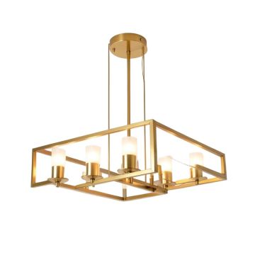 Brenton Cove 6-Light Candle Style Rectangle / Square Chandelier