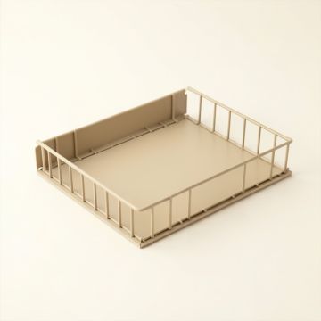 Meadow Canyon Empty Under-Desk Cable Tray - Beige (synthetic illustration; no displayed measurements)