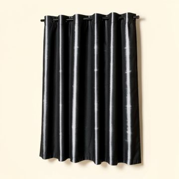 Wacker Shibori Print Striped Blackout Thermal Grommet Single Curtain Panel (synthetic illustration; no displayed measurements)