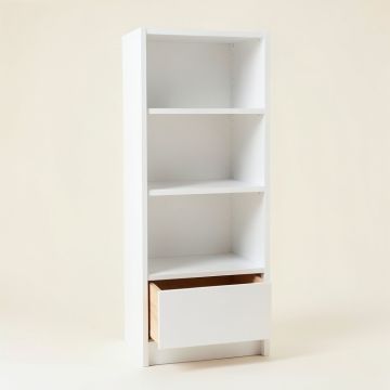 Ridge Bluff Narrow Cubby Tower - White (synthetic illustration; no displayed measurements)