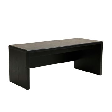 Dawn Bend Indoor Bench - Black (synthetic illustration; no displayed measurements)