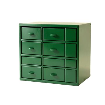 Shore Crest Small-Parts Storage Drawer Cabinet - Green