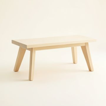 Shore Edge Indoor Bench - Ivory (synthetic illustration; no displayed measurements)