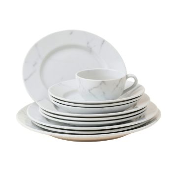 Witten Marble 16 Piece Dinnerware Set , Service For 4