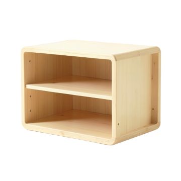 Flint Bend Low Toy Storage Unit - Ivory